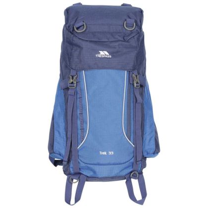 Trek Rucksack 33L in Blue, Front view