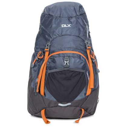 Twinpeak DLX 45L Rucksack with Raincover in Grey, Angle view