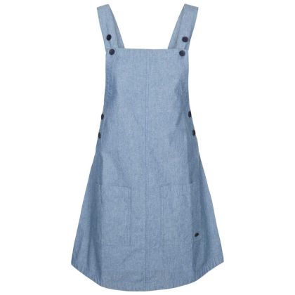 Trespass Twirl Women's Pinafore Dress in Navy, Front view on mannequin