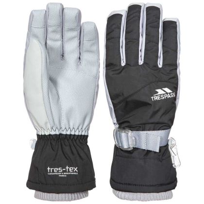 Trespass Womens Ski Gloves in Black Vizza II